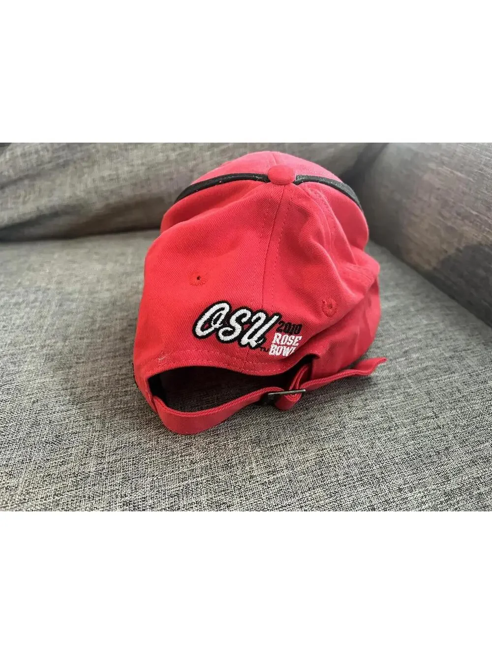 Champion Brand 2010 Ohio State Buckeyes OSU Rose Bowl Hat Red Snapback Cap OSFM